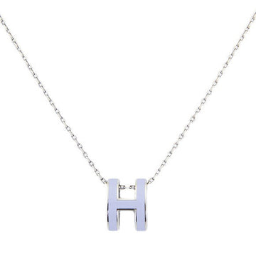 LILAC PURPLE MINI H VIOLET NECKLACE