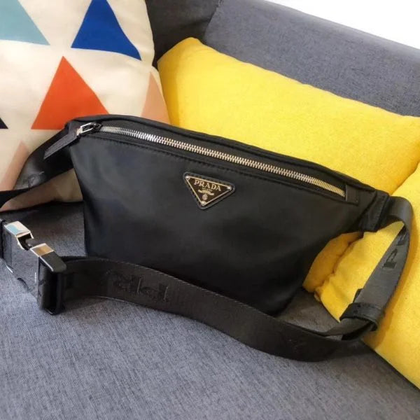 Prada Designer Leather and Nylon Belt Bags