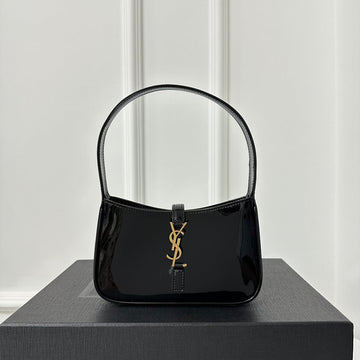 MINI 19 BLACK GLOSSY CALFSKIN HOBO