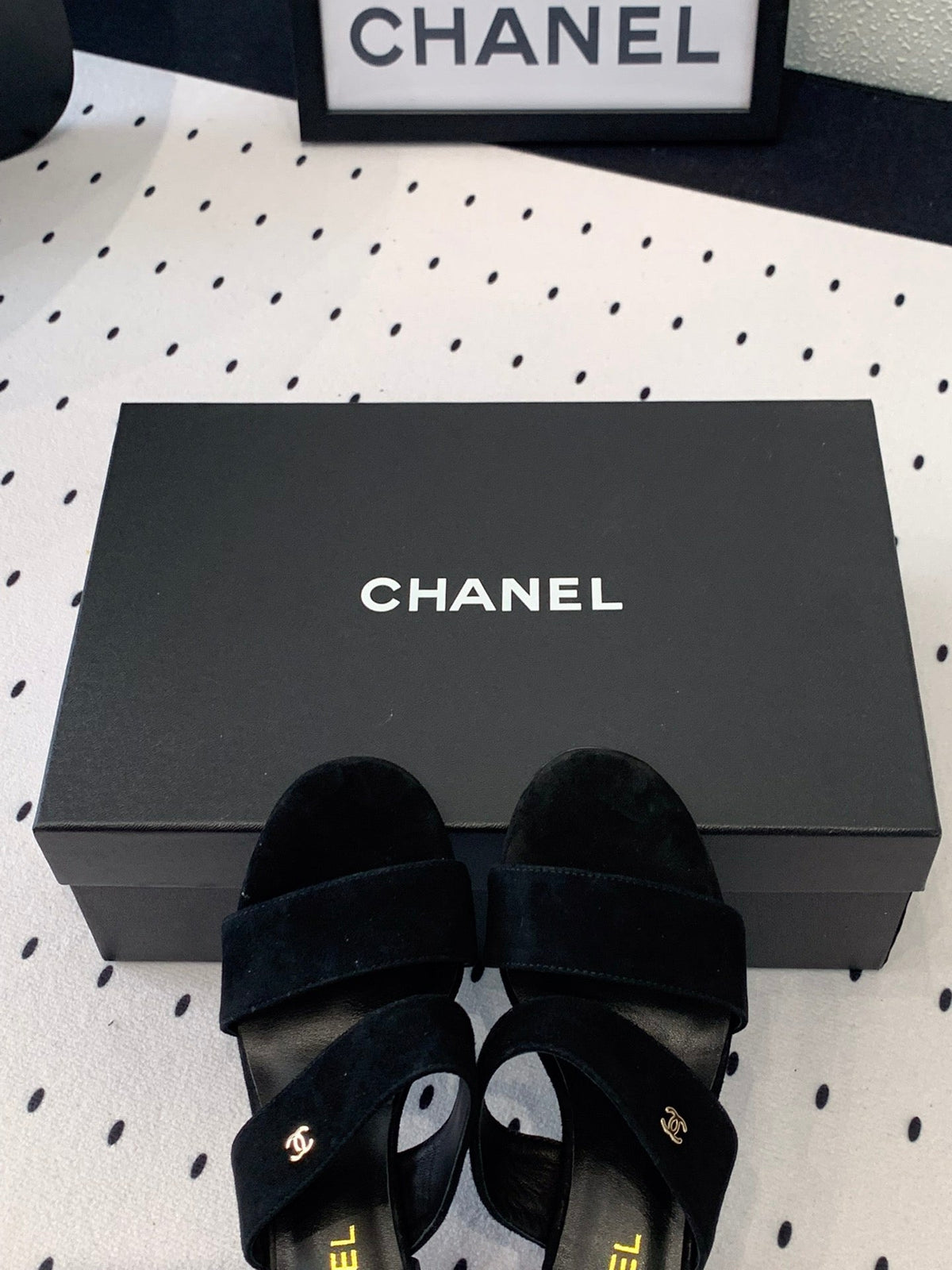 MULES black LAMBSKIN