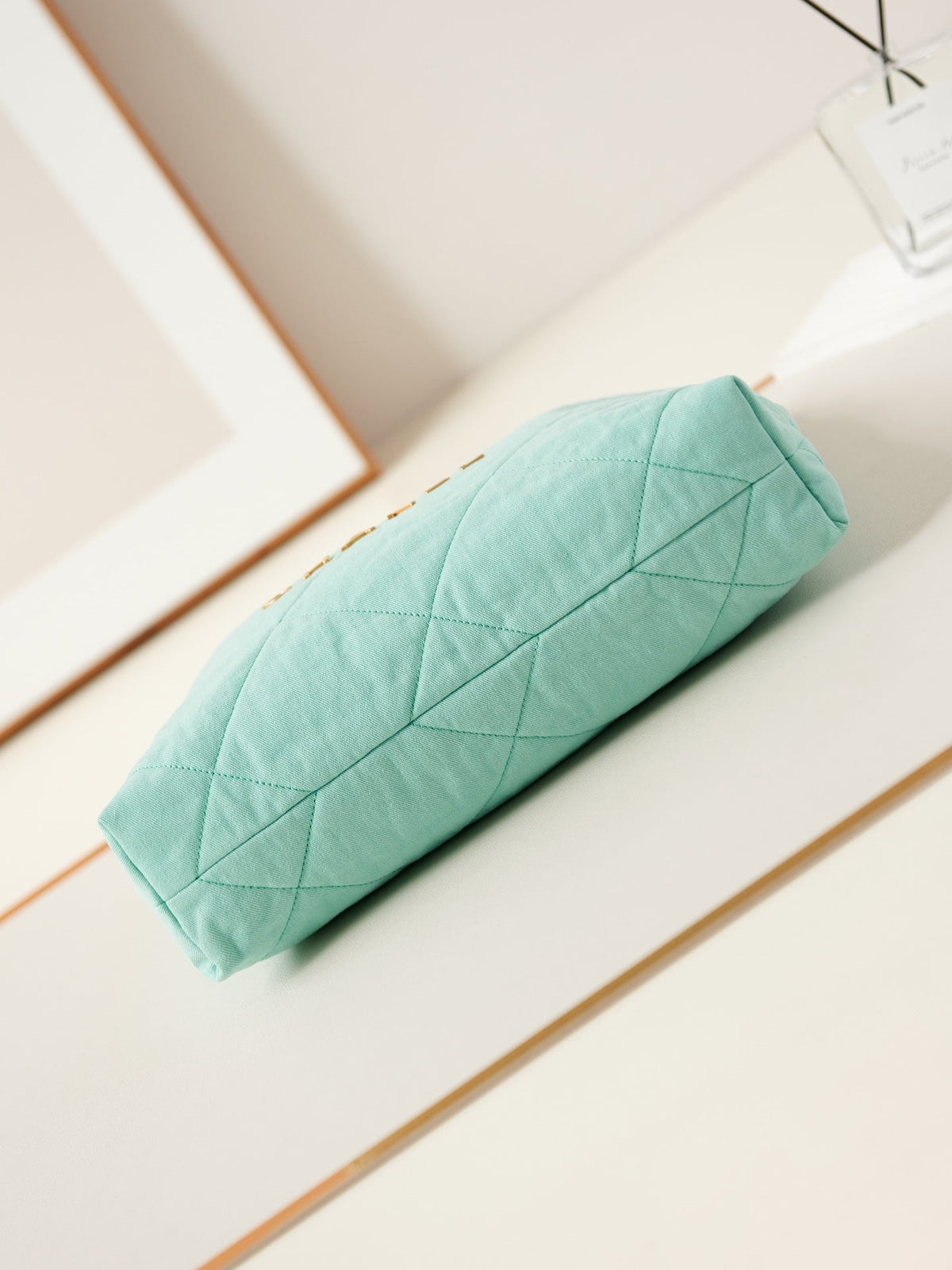 CC CLASSIC MEDIUM 37 BAG IN TIFFANY BLUE CANVAS