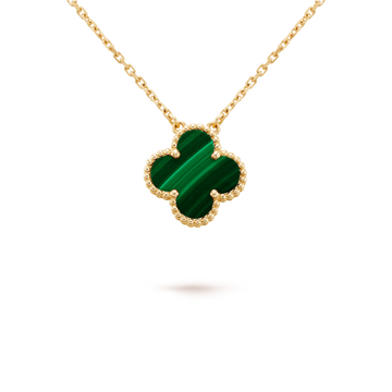 CLOVER MALACHITE NECKLACE