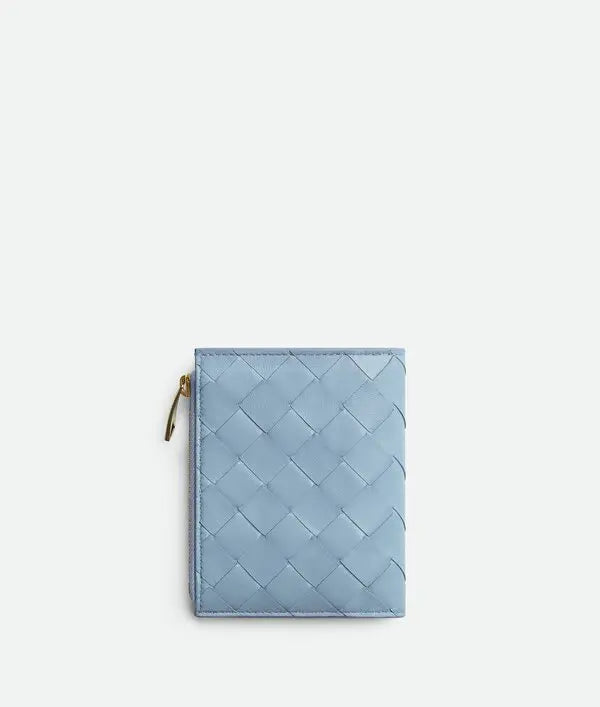 Bottega Veneta Intrecciato Check Small Bi-Fold Wallet