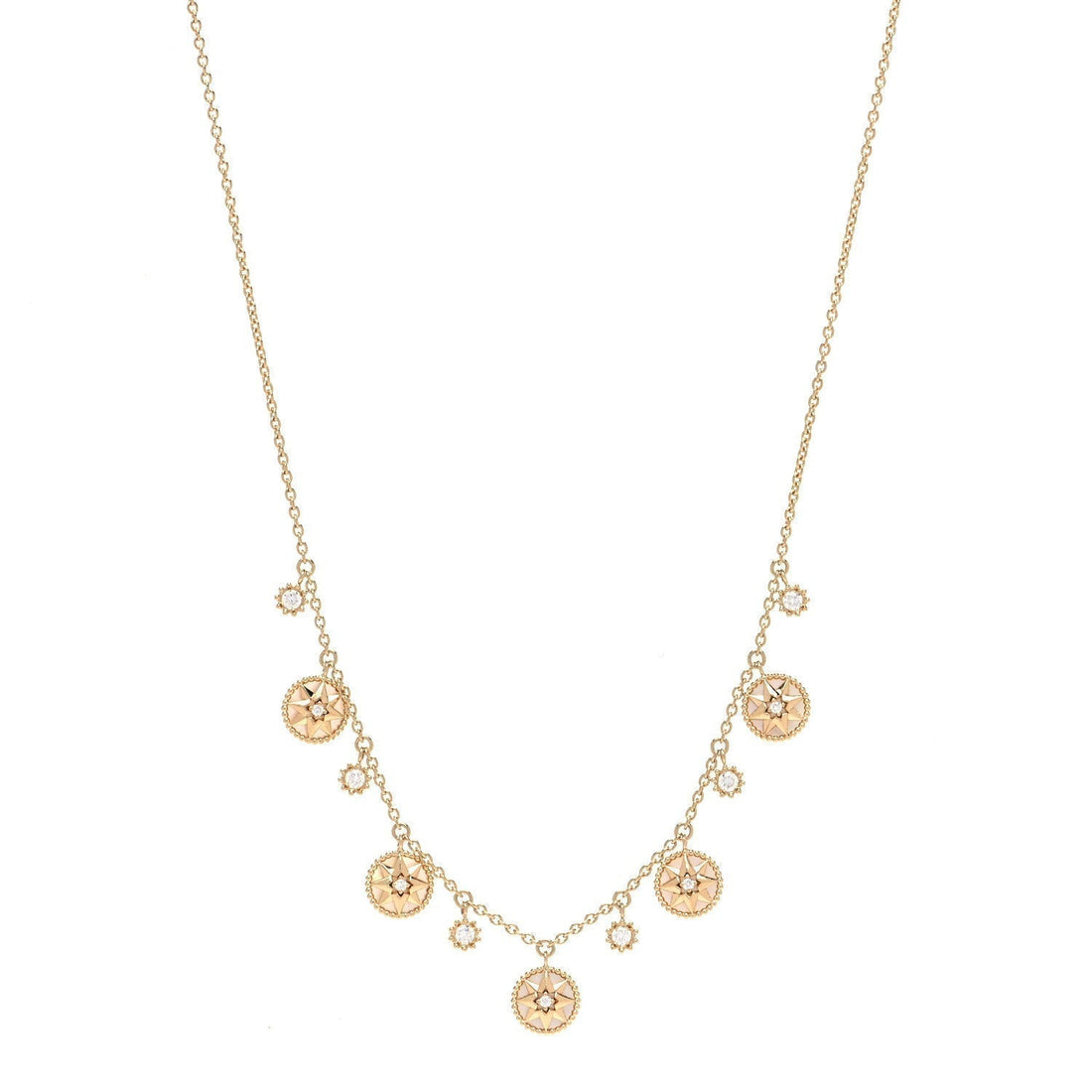 ROSE VENTS 5 MOTIF NECKLACE