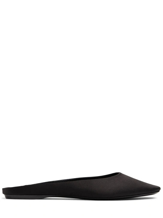 YSL Lido Satin Crepe Slip-Ons