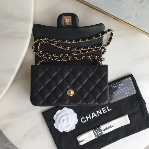 Chanel Flap Designer Bag 鈥� Black