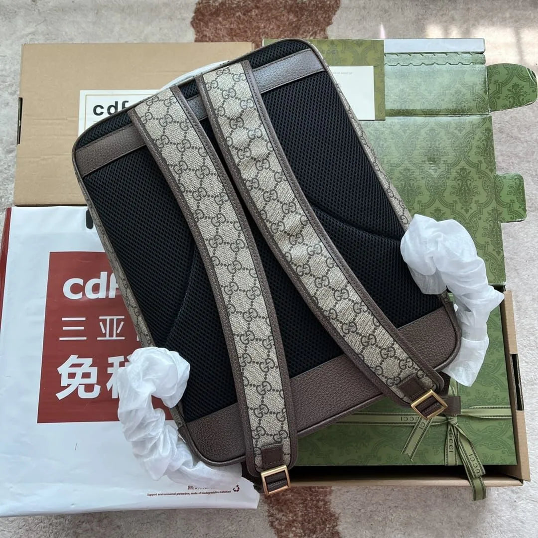 Gucci Men’s Brown ‘ophidia GG Medium’ Backpack