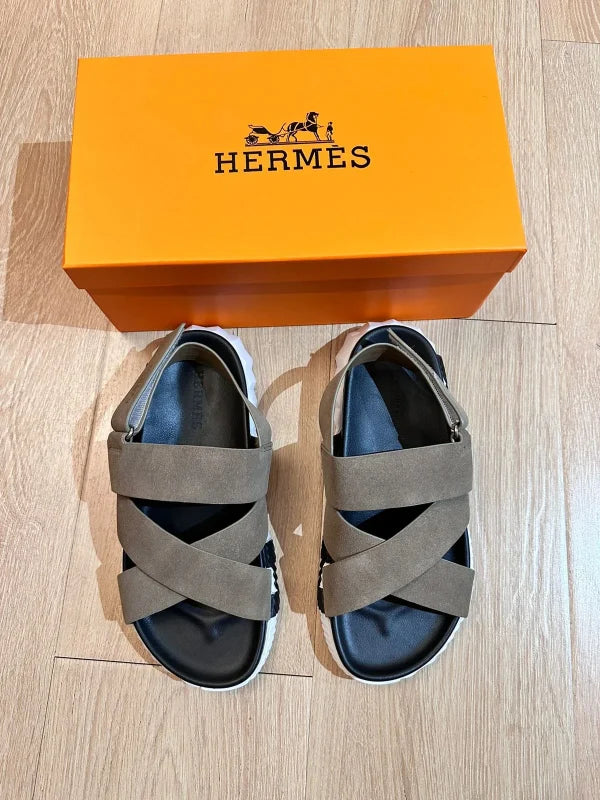 Hermes Leather Electric Sandals