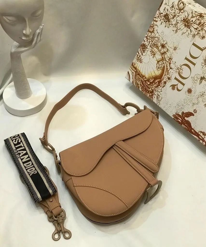 Dior Maxi Saddlle Black Grained Calfskin Bag