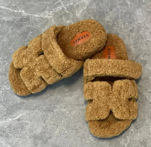 Hermes Woolskin Chypre Fur Sandal