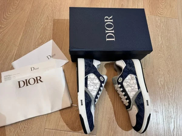 Christian Dior Blue and Deep Gray Sneakers
