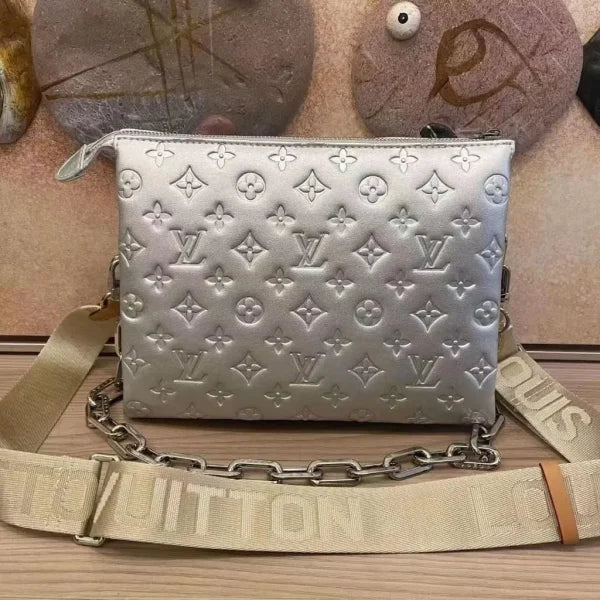 Louis Vuitton Coussin PM Monograph Lamb Leather Shoulder Bag