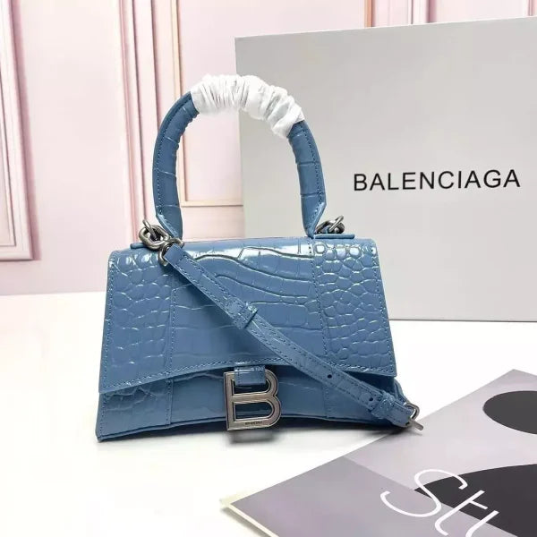 Balenciaga Hourglass Glitter Crossbody Bag