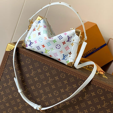 SIDE TRUNK MM LV X TM 23 CM IN WHITE MONOGRAM CALFSKIN