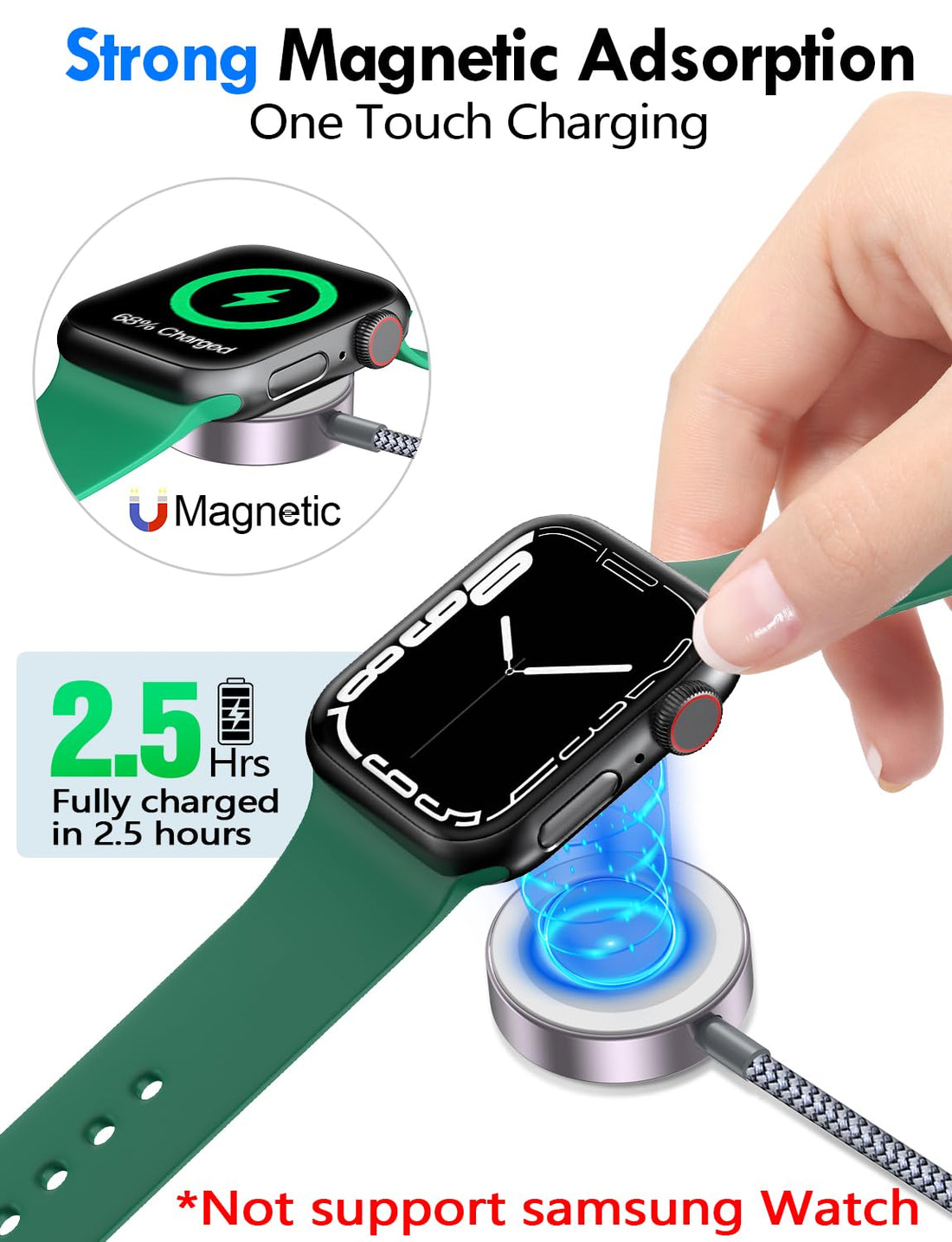 2Pack Multi Charging Cable Cord for Travel Vacation Essentials,Apple Watch Charger,iPhone 17 Charger,[3-in-2] USB A/Type C/Lightning Cable for iWatch,iPhone 17-11,Xbox Series X&S,Airpods,Home,Office