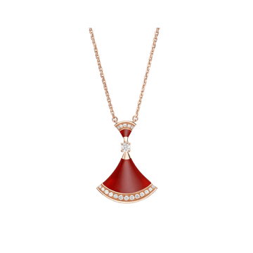 DREAM NECKLACE CARNELIAN DIAMOND