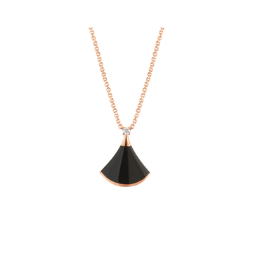 DREAM NECKLACE ONYX 1 DIAMOND