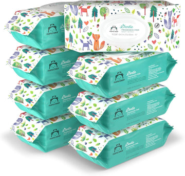 Mama Bear Gentle Formulated without Fragrance Baby Wipes, Hypoallergenic, Sensitive Skin, Unscented, 800 Count (8 Packs of 100)