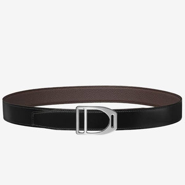 HERM Etrier Buckle Belt & Chocolate Clemence 32 MM Strap