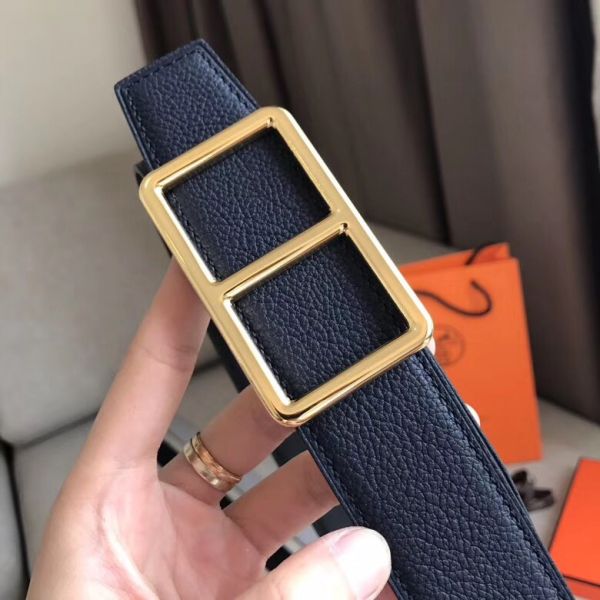 HERM Officier Belt Buckle & Navy 38MM Strap
