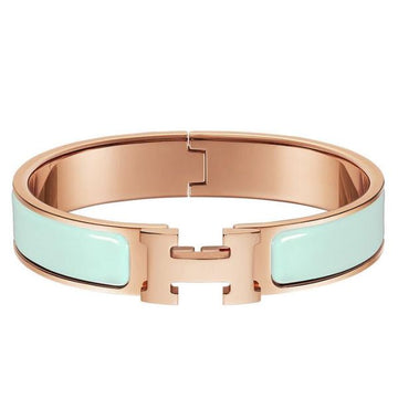 HERM Aqua Enamel Clic H PM Bracelet