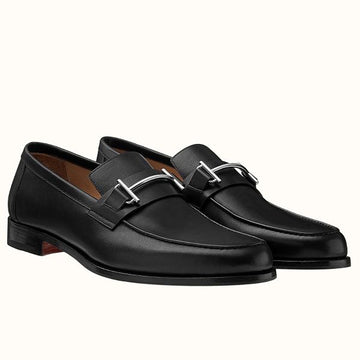 HERM Men's Sydney Loafers In Black Calfskin