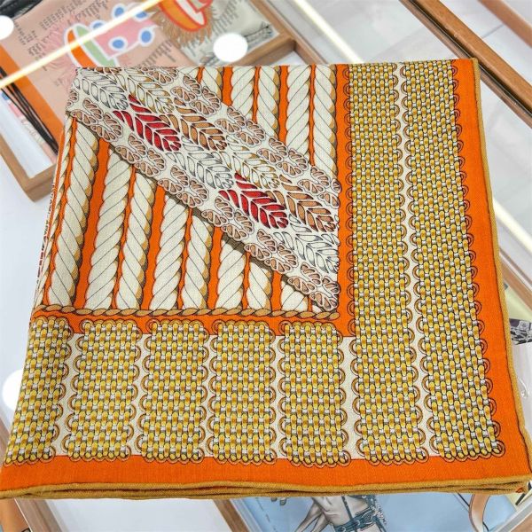 HERM Orange Dressage Tressage Shawl 140