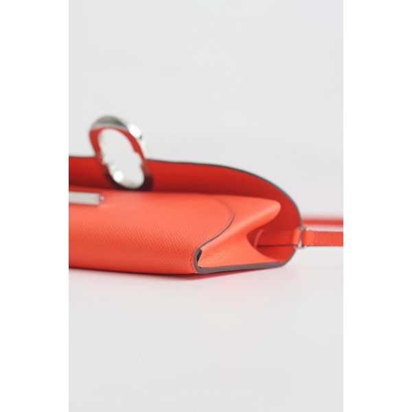 HERM Maillon To Go Wallet in Rose Jaipur Epsom Calfskin