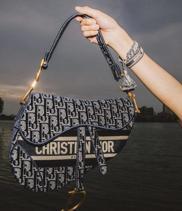 Christian Dior saddle bag Black