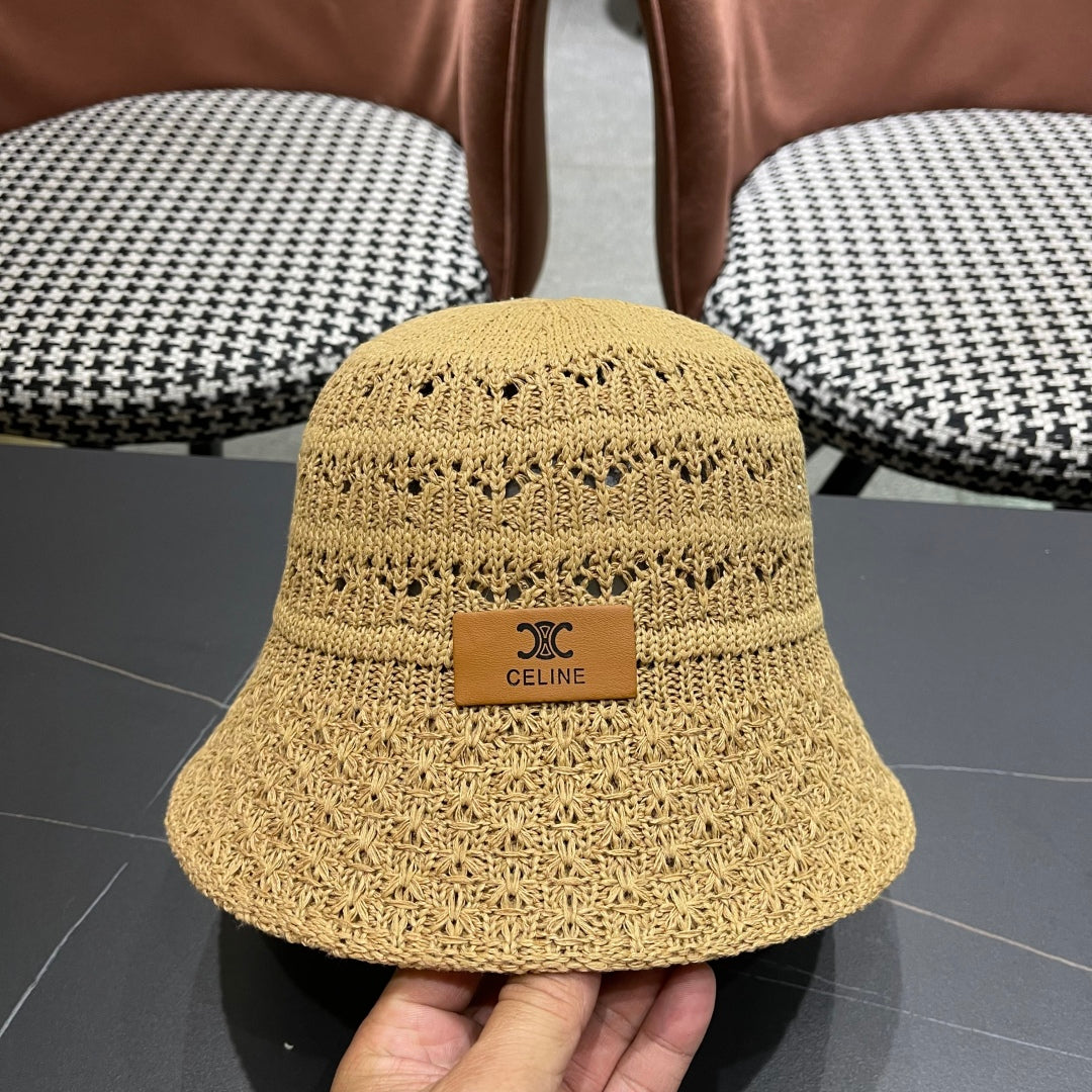 BUCKET HAT MODEL 651869 IN DARK BEIGE CROCHET