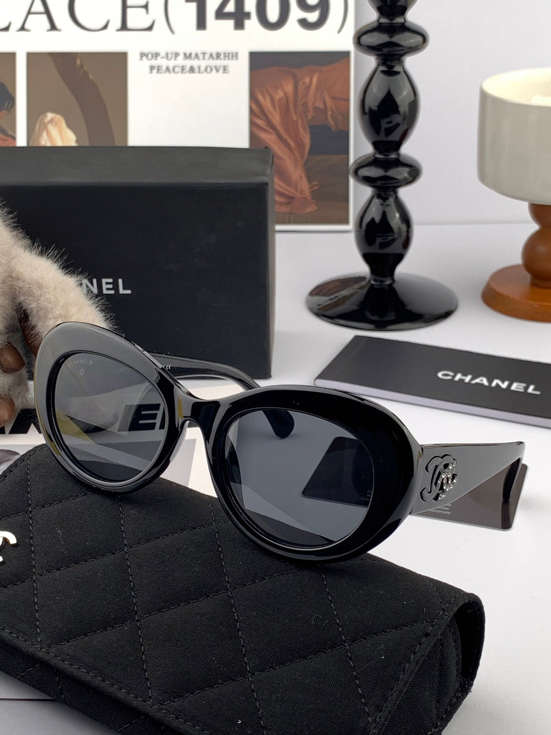 CAT EYE SUNGLASSES CH0602 IN ACETATE