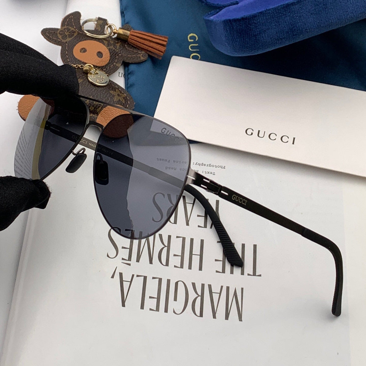 AVIATOR FRAME SUNGLASSES G1732 IN METAL