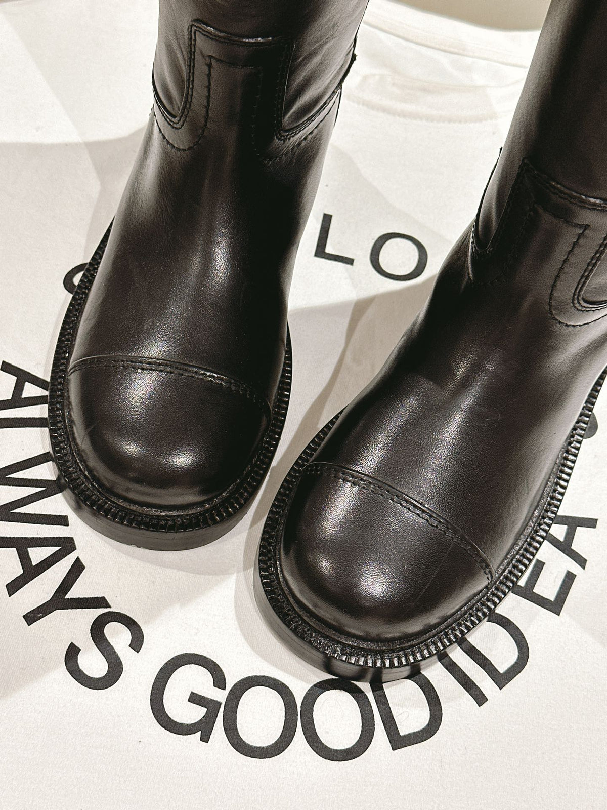 CC HIGH BOOTS BROWN CALFSKIN