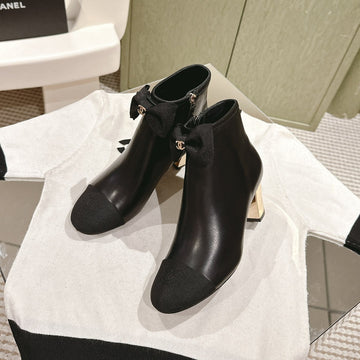 CC SHORT BOOST BLACK PURE LAMBSKIN