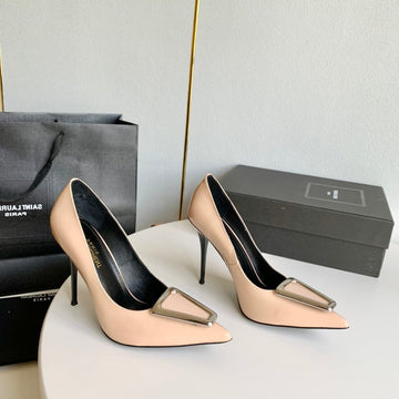 SL TRIANGLE BASIC HIGH HEELS BISQUE CALFSKIN