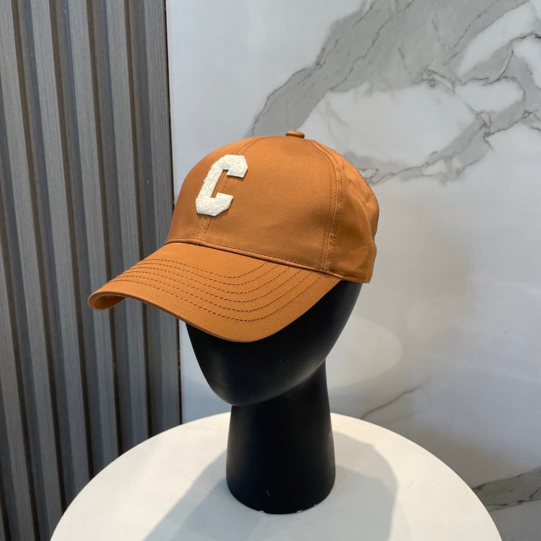 BASEBALL CAP MODEL650751 IN BURNT ORANGE COTTON