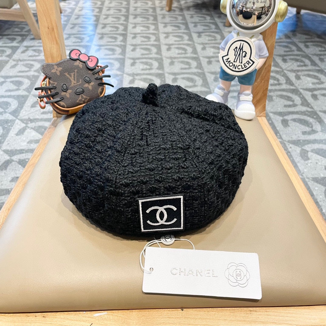 BERET HAT BLACK 431752