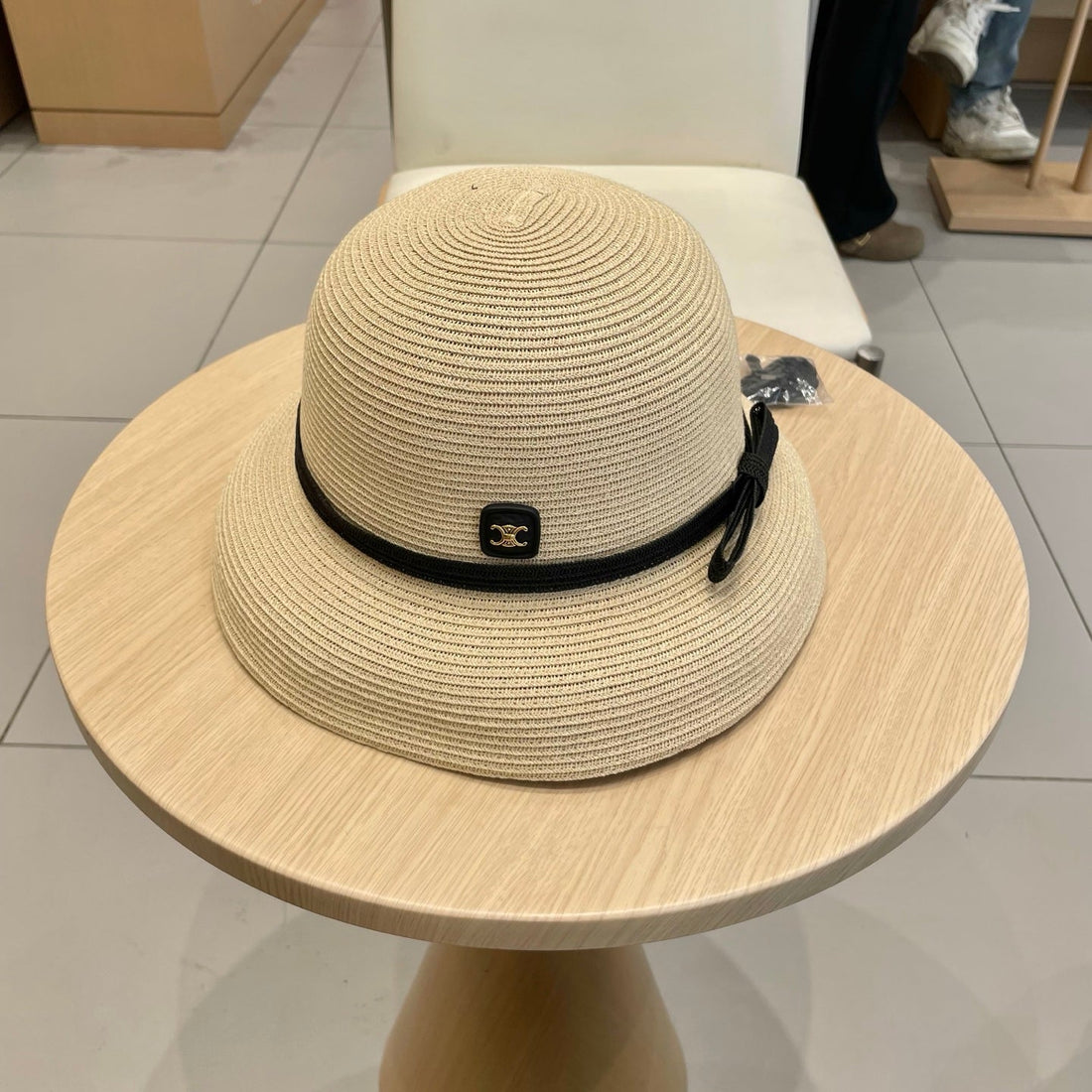 BUKET HAT MODEL 650560 IN BEIGE SPRAY FABRIC