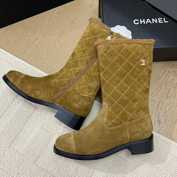 ANKLE BOOTS IN GOLDEN BROWN SUEDE 963150