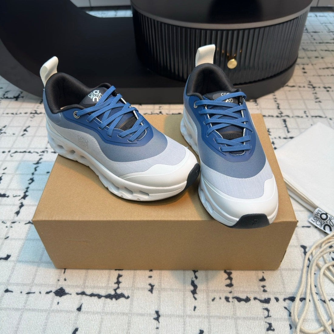 LW CLOUDTILT 2.0 SNEAKER WHITE AND BLUE POLYESTER