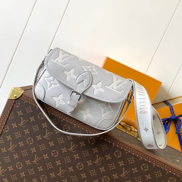 DIANE 24 IN GREY MONOGRAM EMPREINTE LEATHER