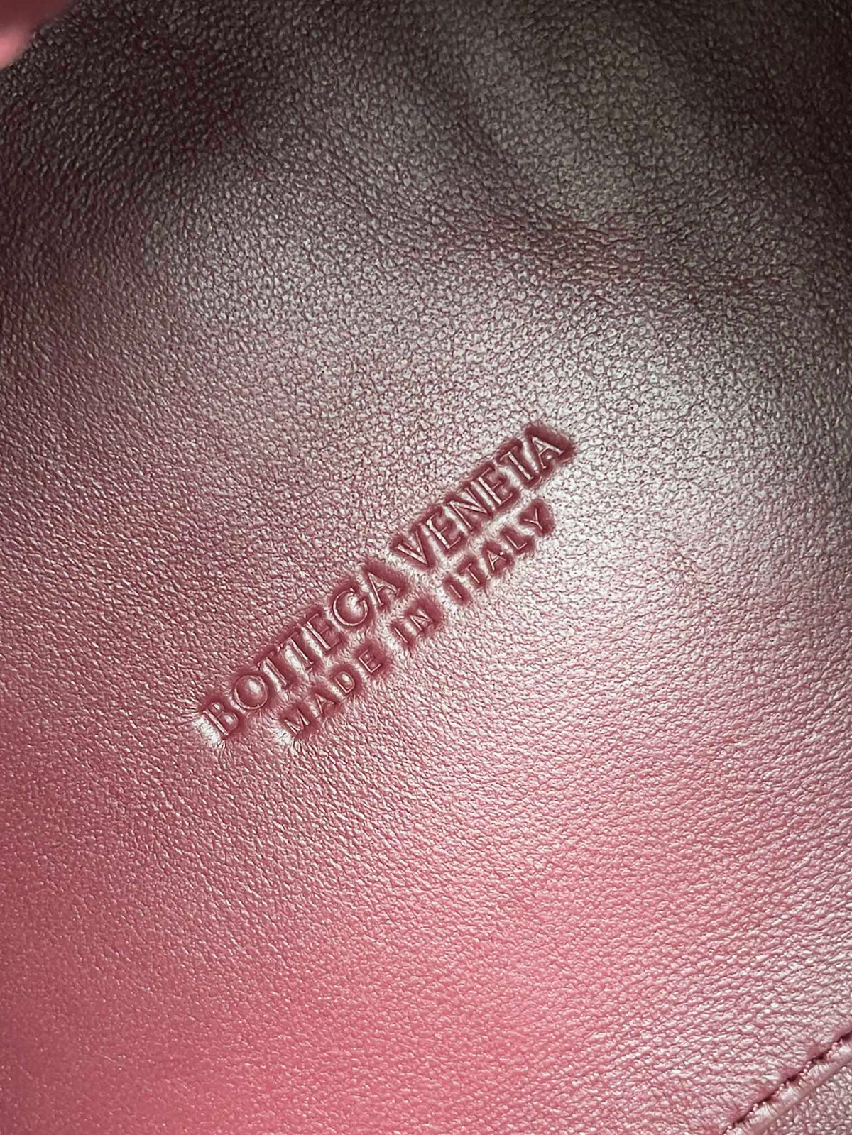 BV Small Parachute 21 Burgundy Lambskin Ghw