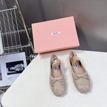 BALLET FLAT SHOES LIGHT NUDE SHEEPSKIN
