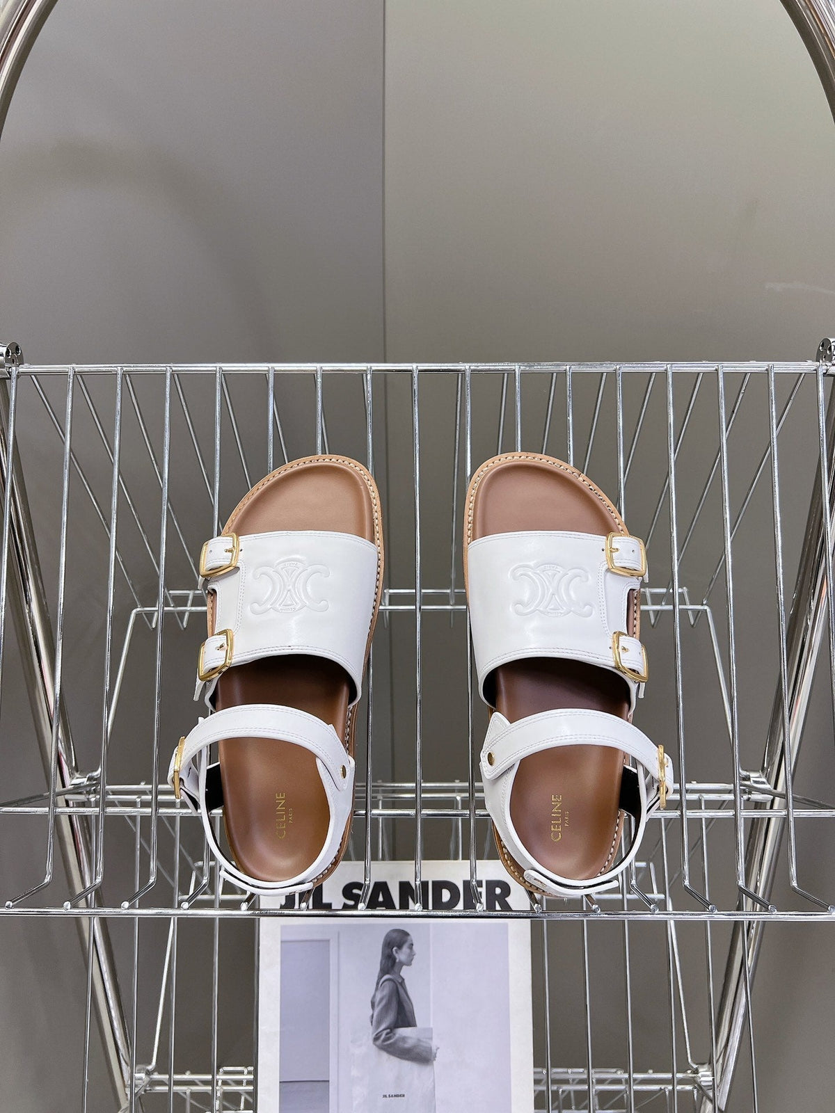 MINO SANDAL IN WHITE CALFSKIN