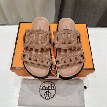EXTRA SANDAL PASTEL PINK NUDE CALFSKIN