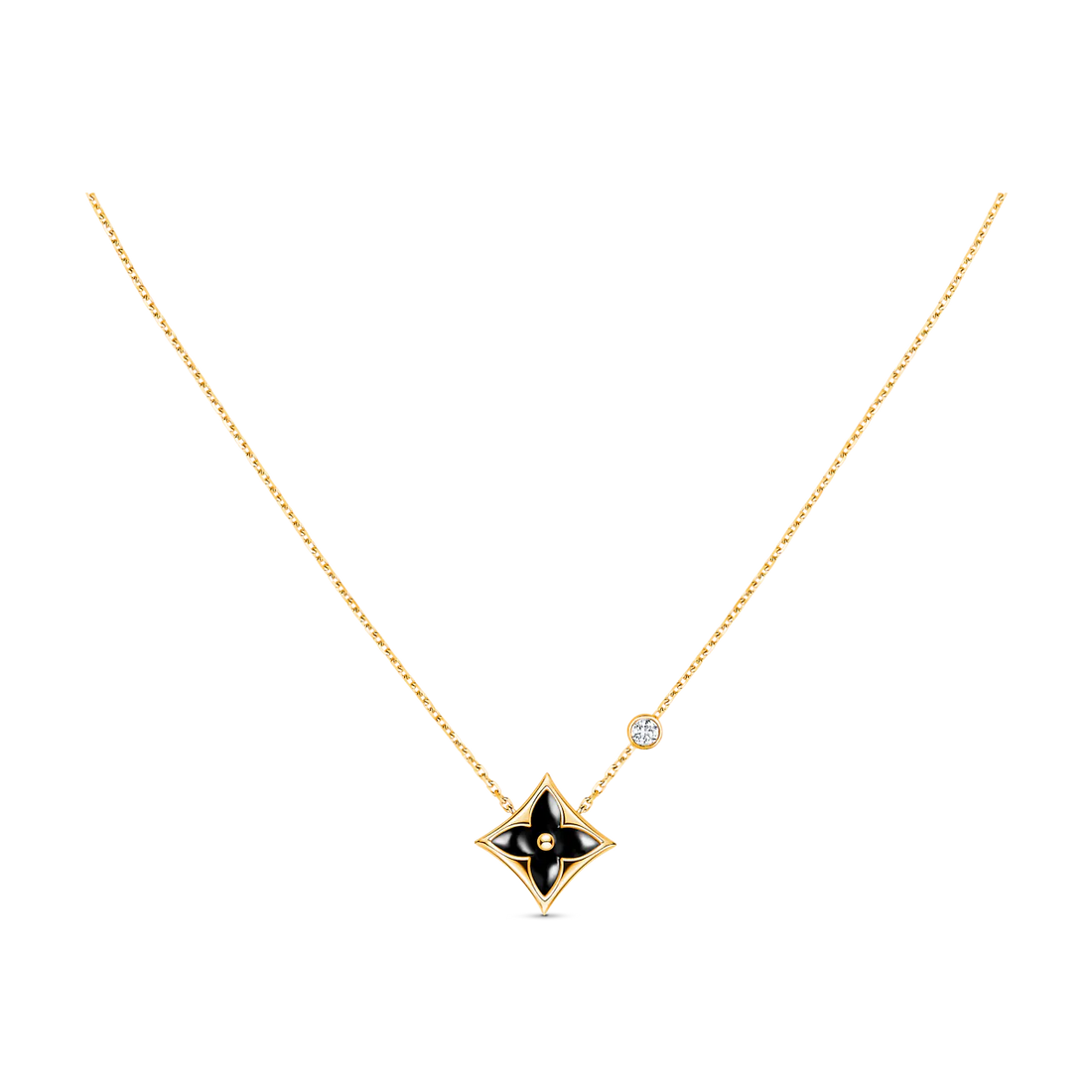 STAR BLACK MOP NECKLACE
