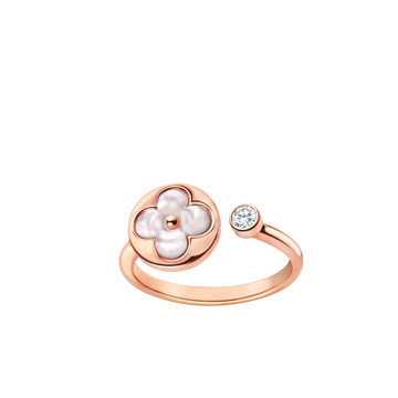 SUN 1 DIAMOND PINK MOP RING