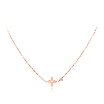 BLOSSOM PENDANT PINK GOLD AND DIAMOND