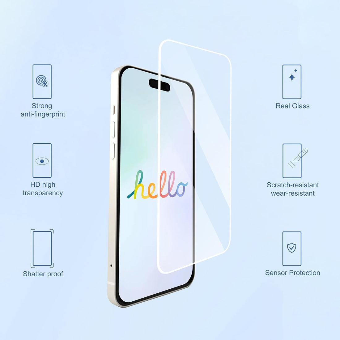 Ailun 3 Pack Screen Protector for iPhone 17 Pro Max [6.9 inch] + 3 Pack Camera Lens Protector with Installation Frame,Dynamic Island Compatible,Case Friendly[Not for iPhone 17/17 Pro/iPhone Air]
