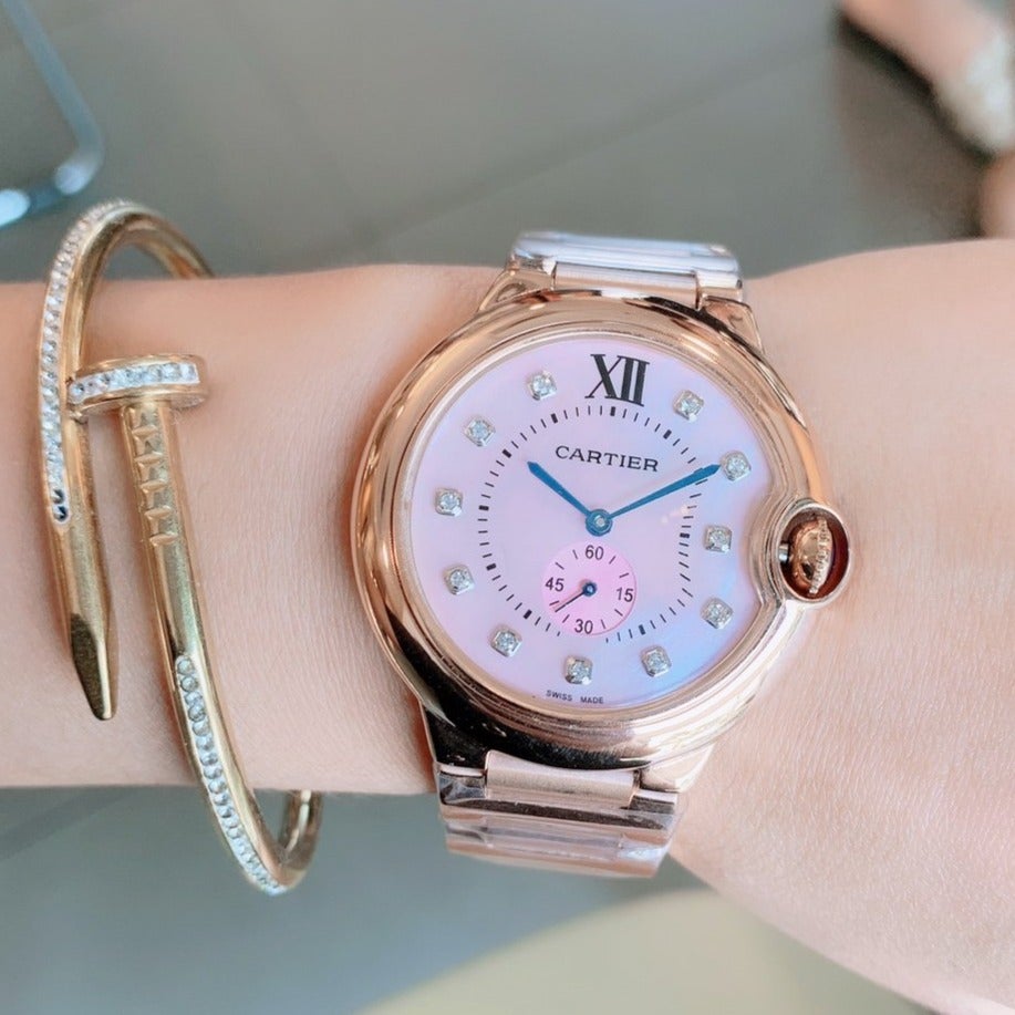 BALLON BLEU STEEL CASE PINK DIAL